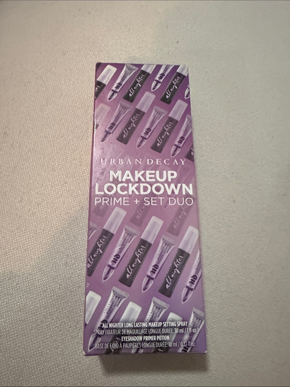 Makeup product likely primer/setting spray